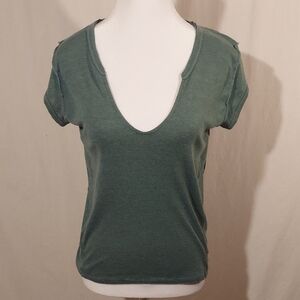 We The Free Deep Green Short Sleeve Tee